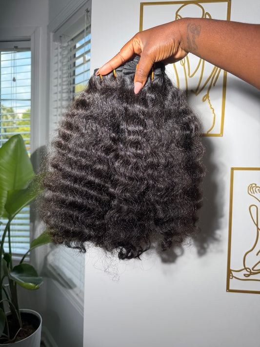 3-18 inch indian coarse curly bundles