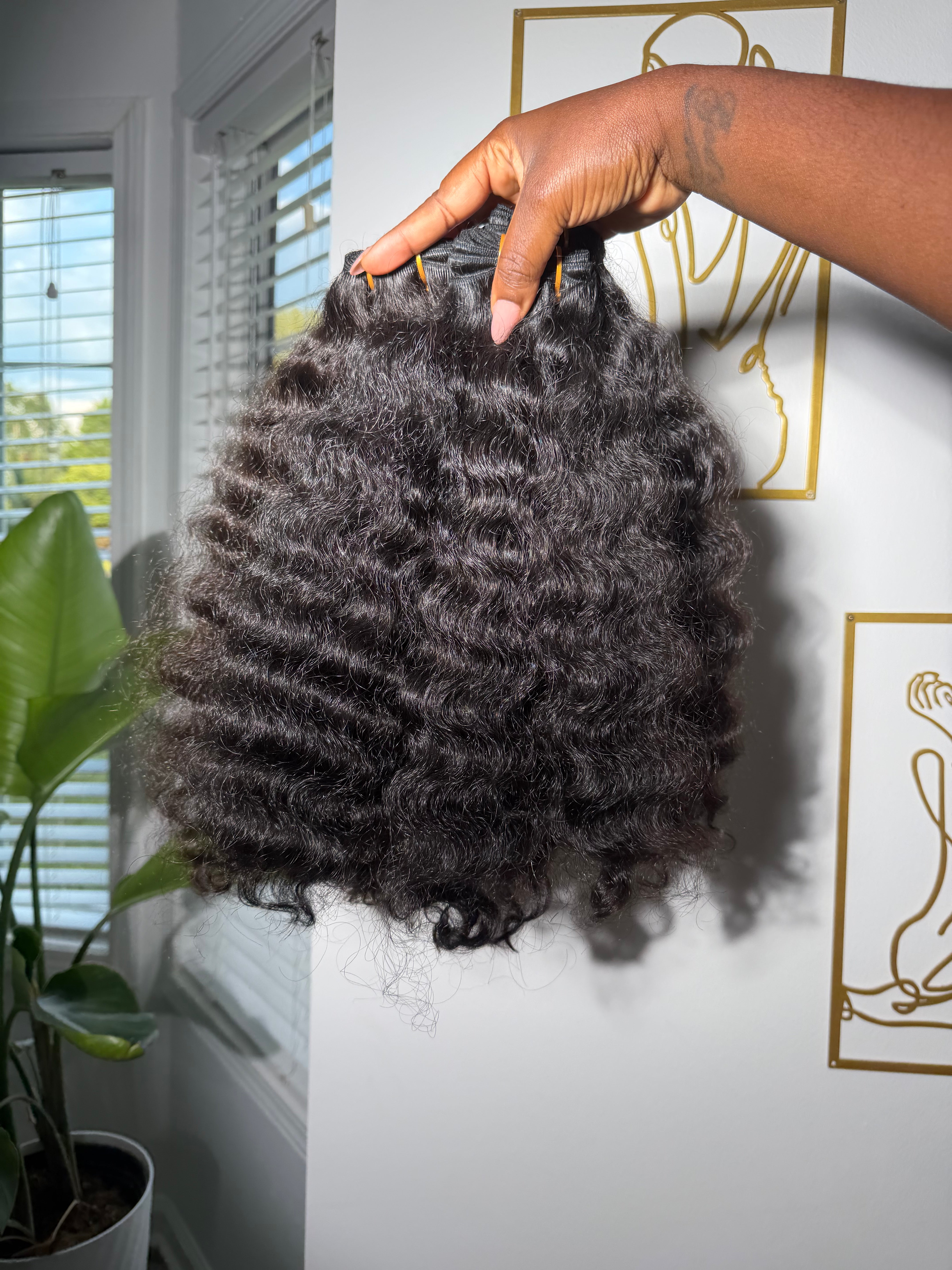 3-20 inch indian coarse curly bundles